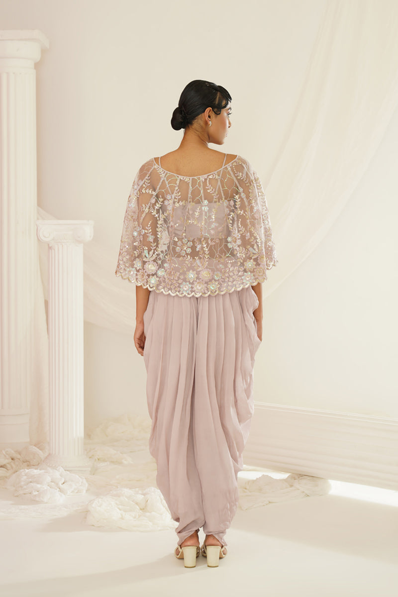 Blush pink dupion silk lehenga choli set