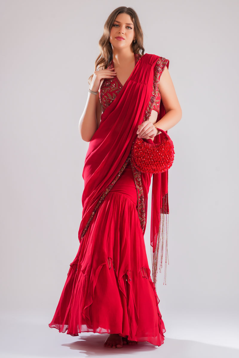 Aarzu Mermaid Drape Saree