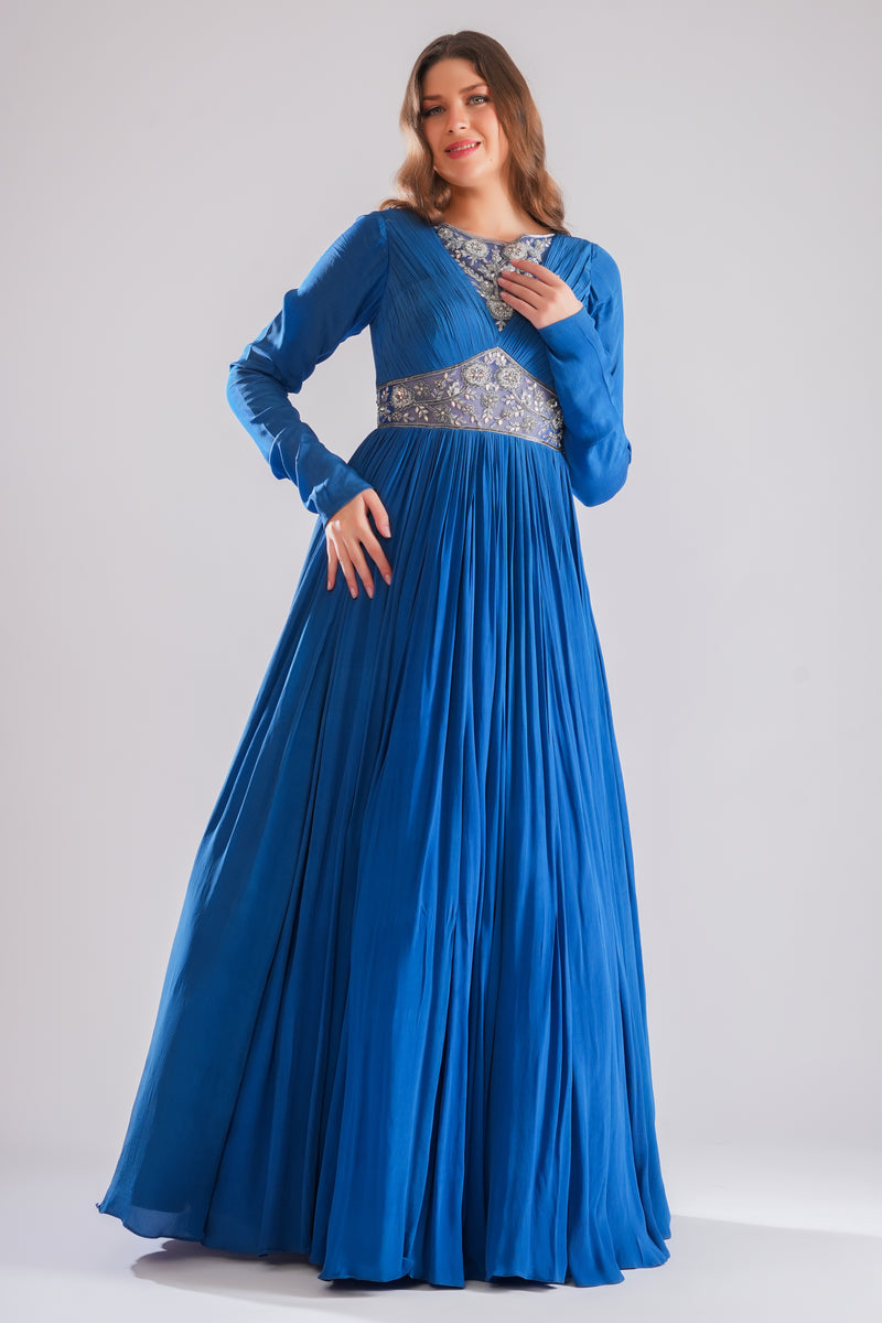 Azul Flared Gown