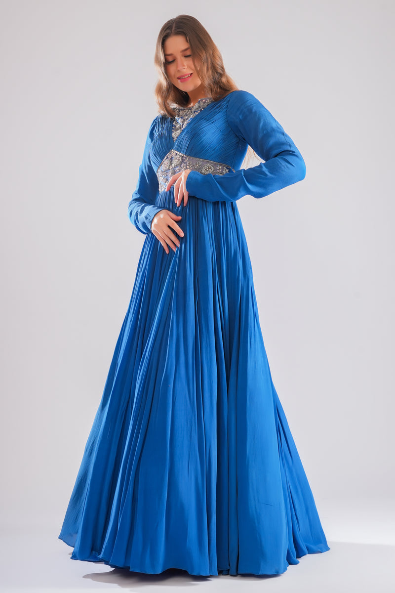 Azul Flared Gown