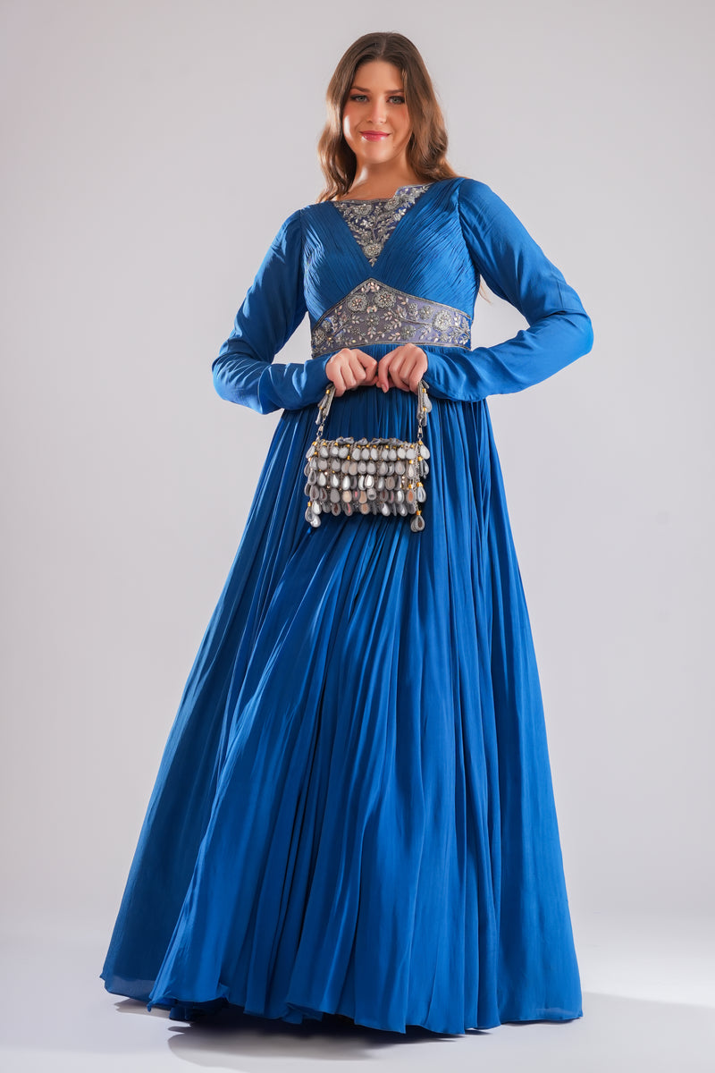 Azul Flared Gown
