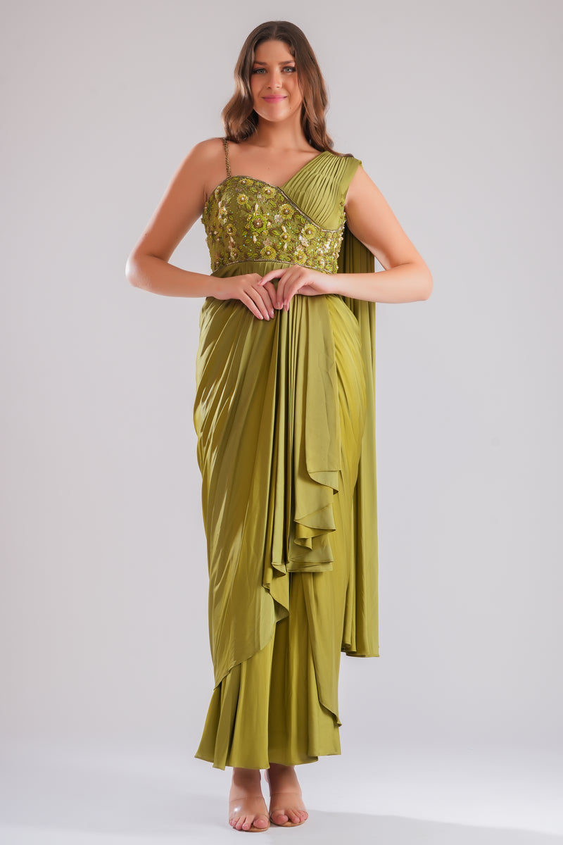 Elina Drape Saree Gown