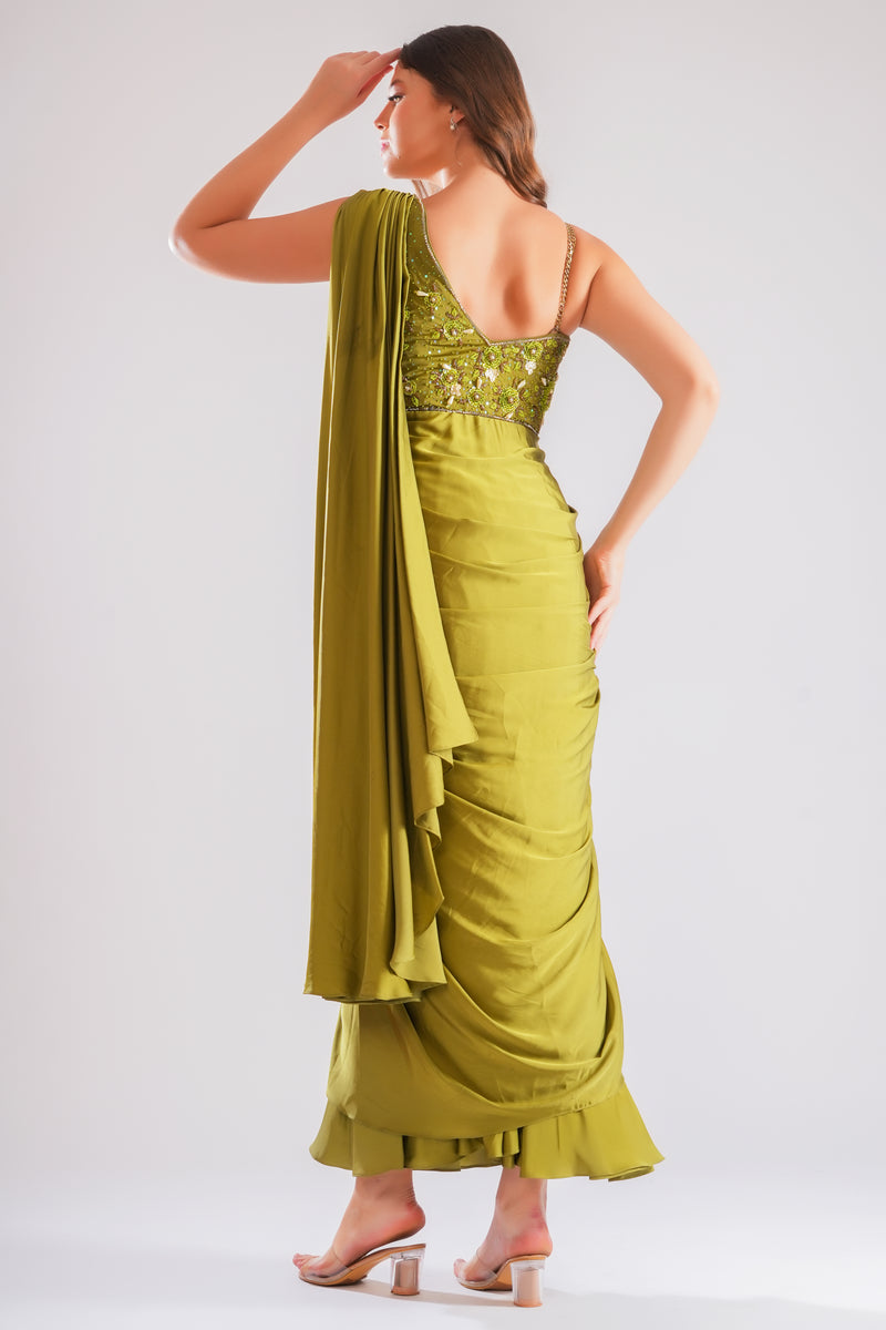 Elina Drape Saree Gown