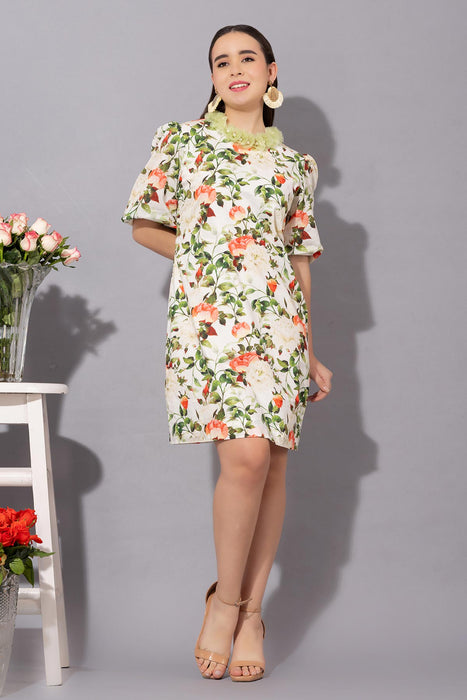 Floral printed dress