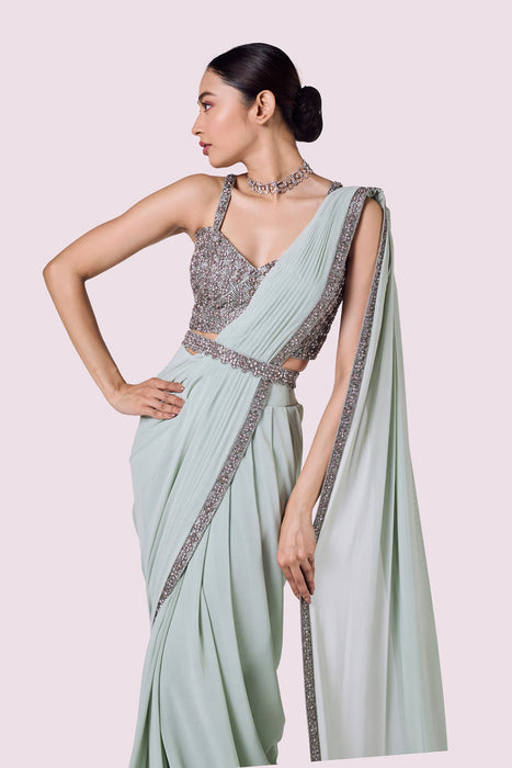 Bustier Drape Saree