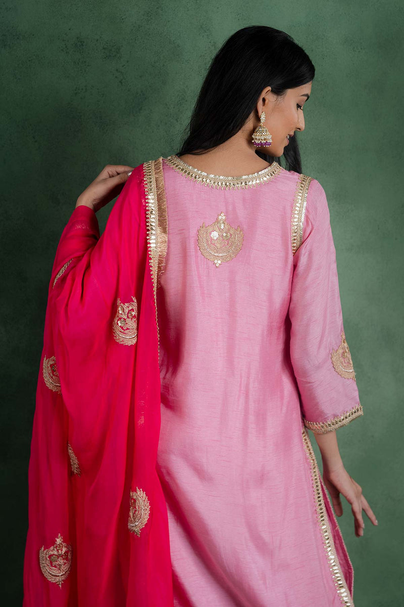 Gul Suit Set With Embroidered Dupatta (Set of 3)