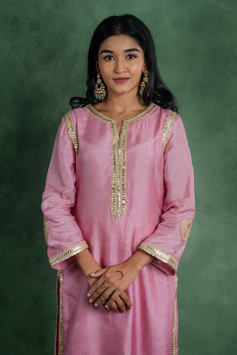 Gulbahaar Suit Set With Embroidered Dupatta (Set Of 3)