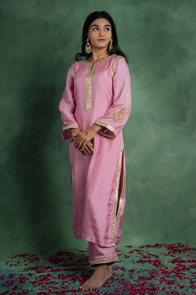 Gulbahaar Suit Set With Embroidered Dupatta (Set Of 3)