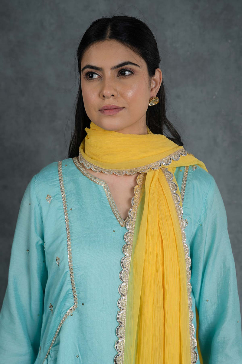 Alina Embroidered Suit Set With Dupatta (Set Of 3)