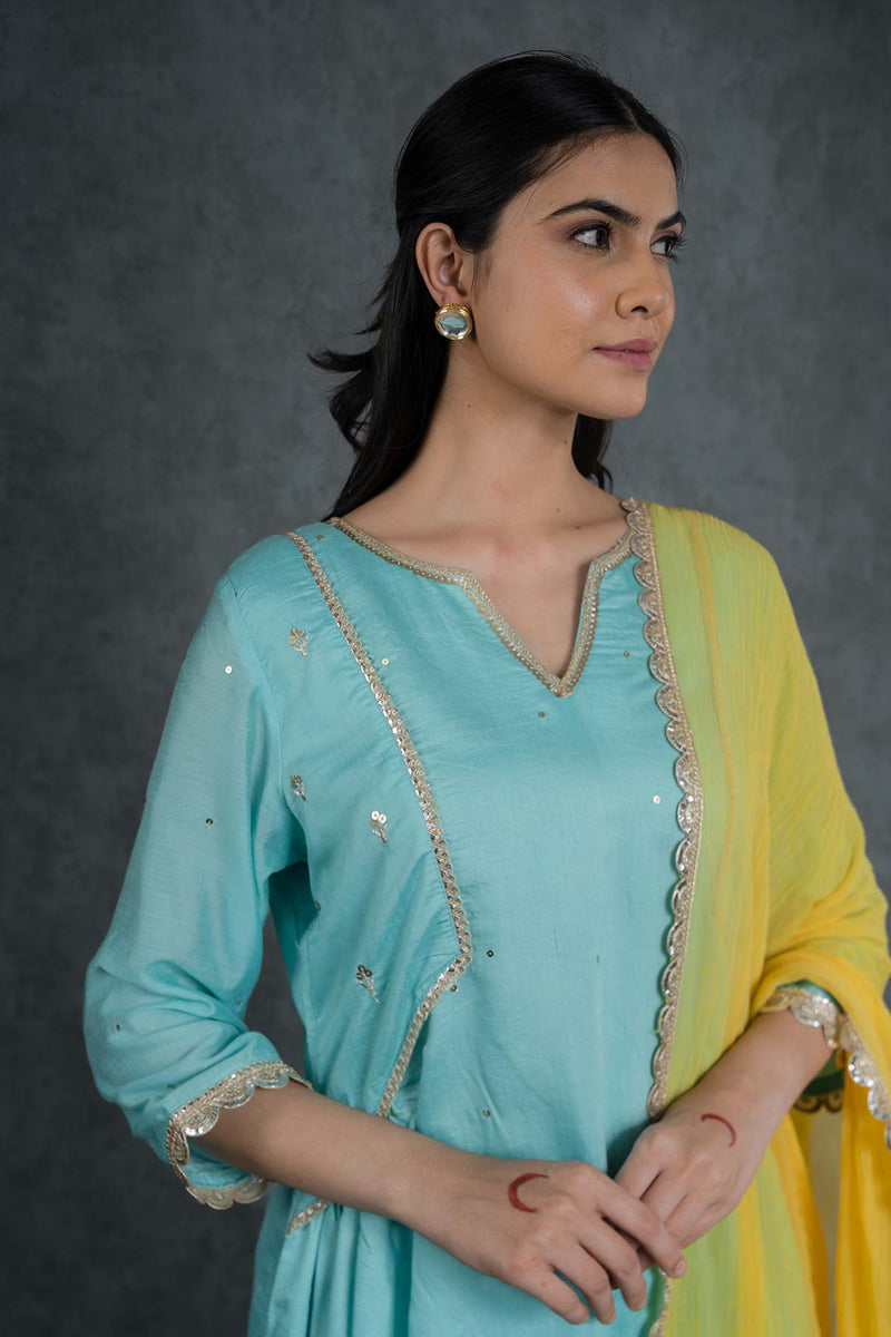 Alina Embroidered Suit Set With Dupatta (Set Of 3)