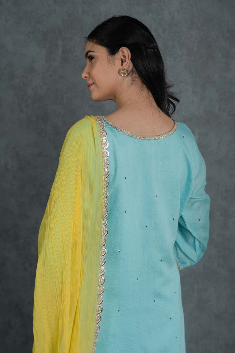 Alina Embroidered Suit Set With Dupatta (Set Of 3)