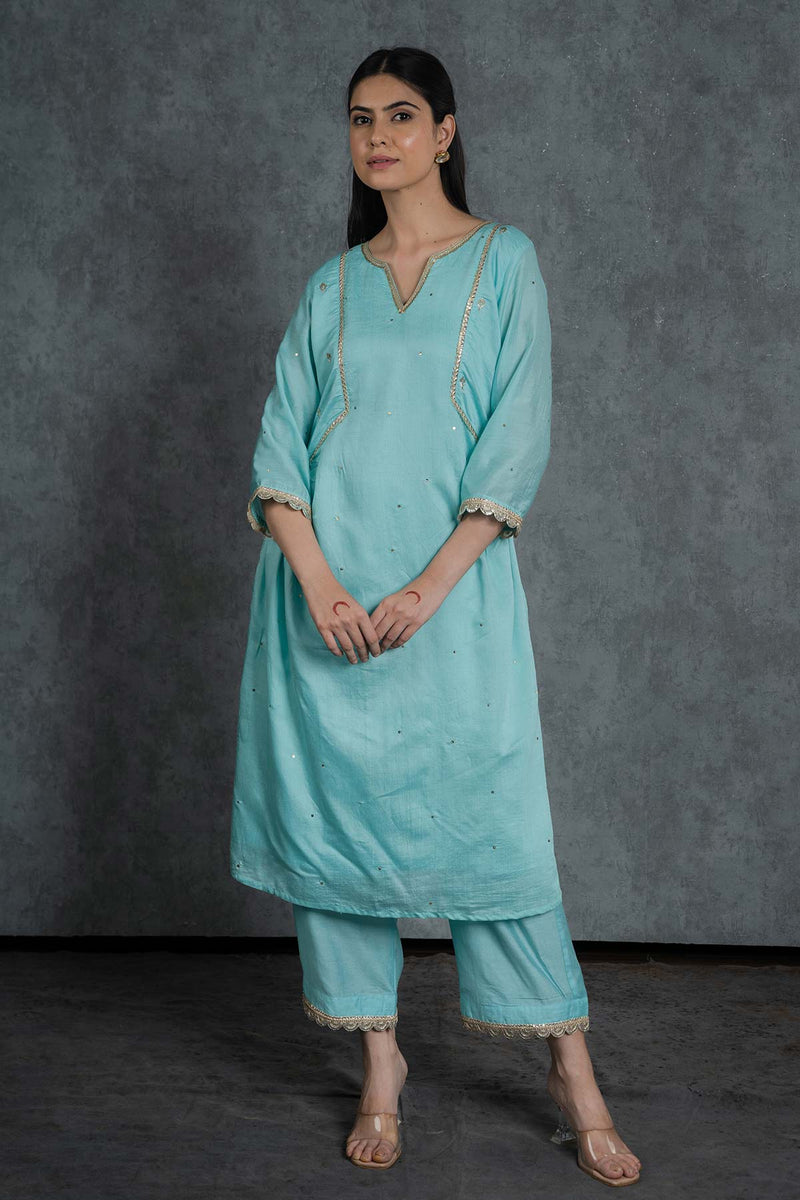 Alina Embroidered Suit Set With Dupatta (Set Of 3)