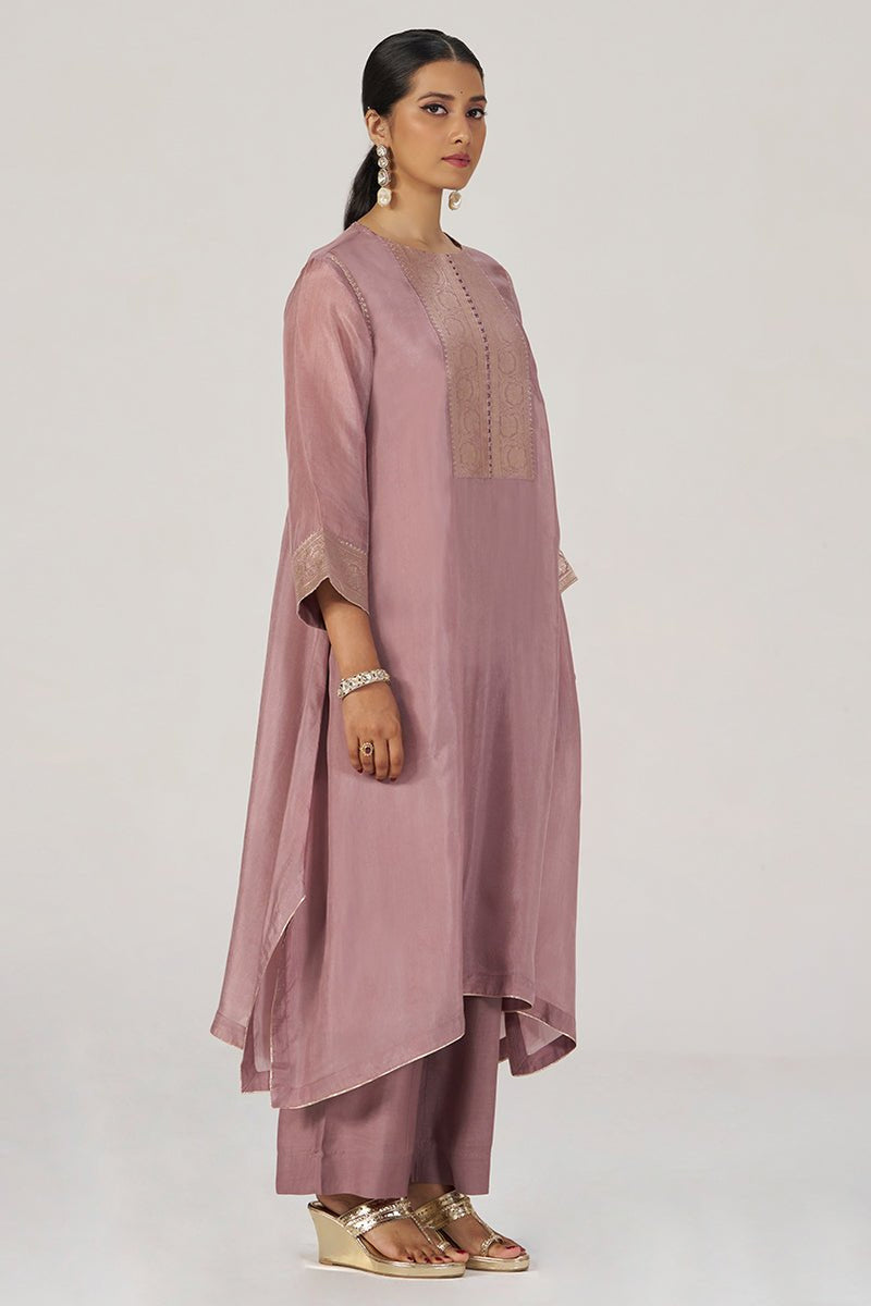 Woodrose Silk festive Co-ord Set