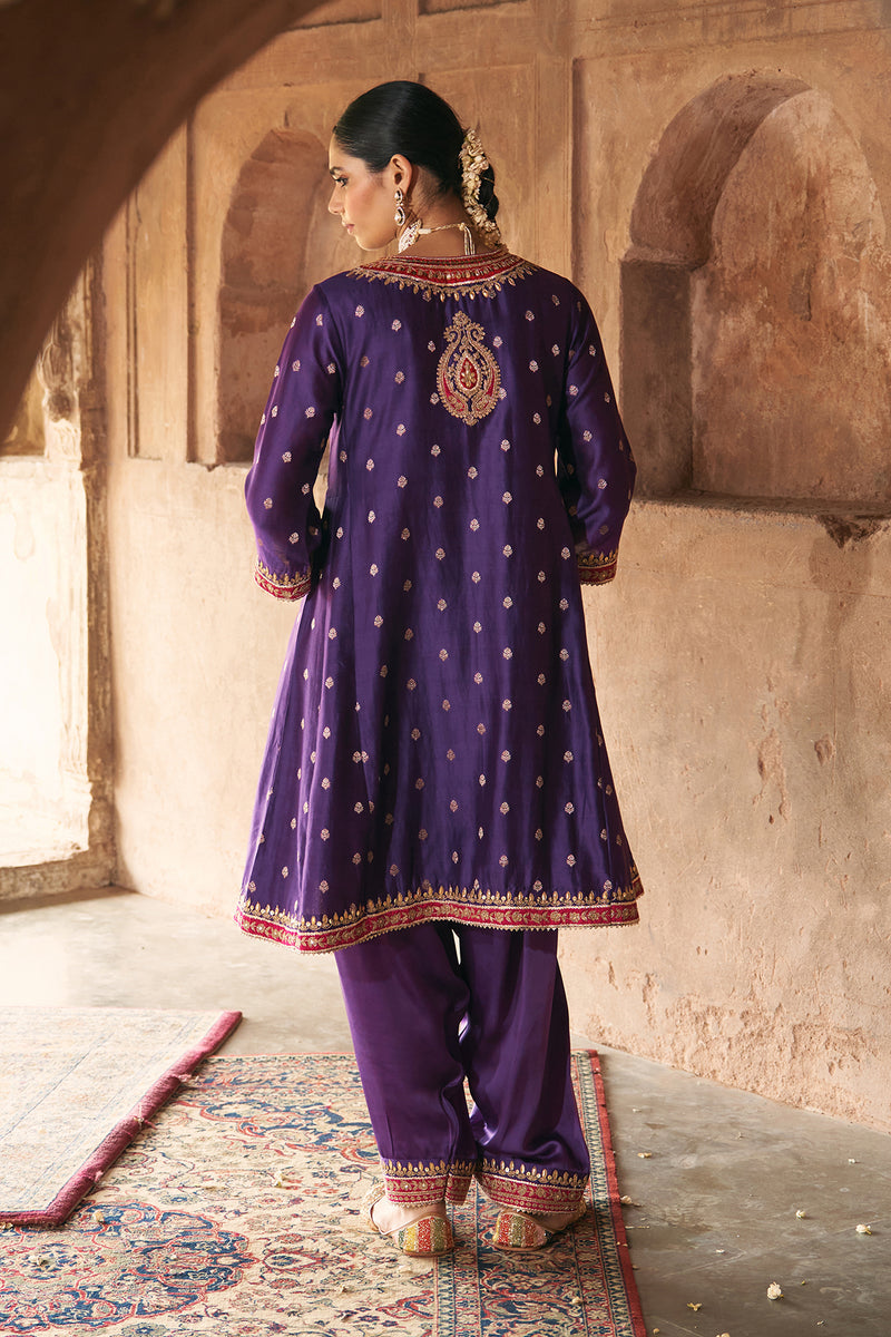HAFSA - DEEP PURPLE CHAUGA WITH SALWAR