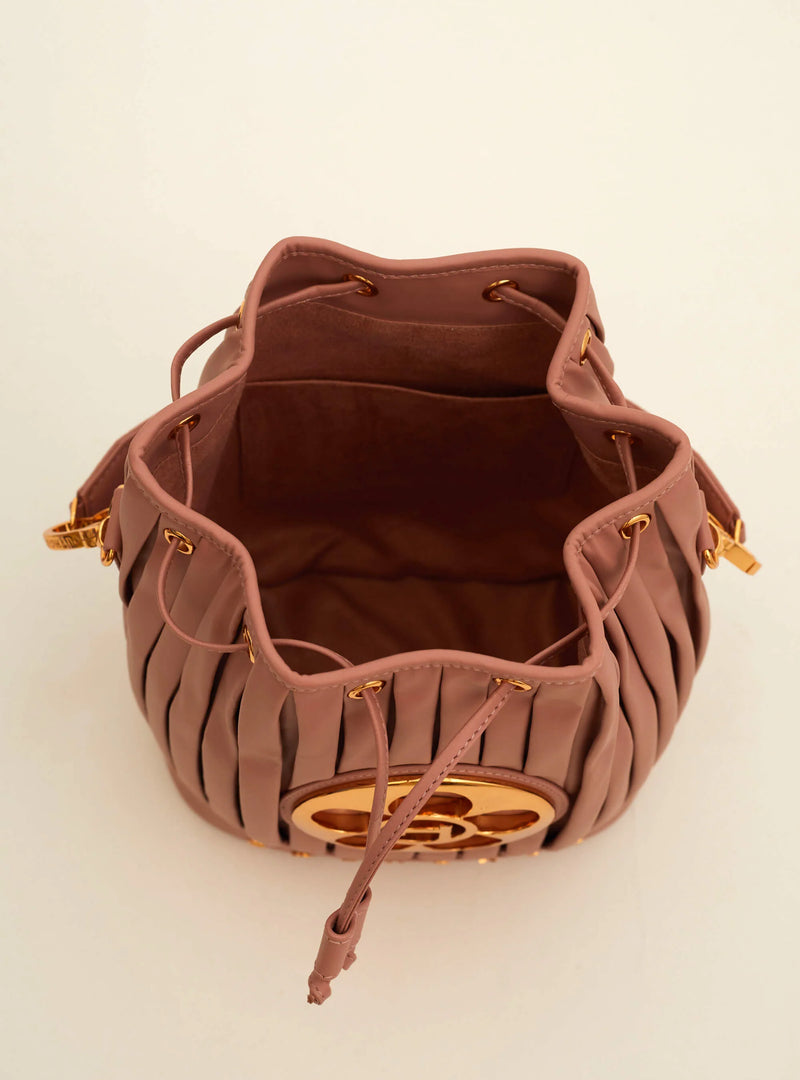 Oh Poppi Bucket Bag in Dusky Pink