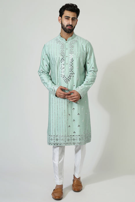 Mirror Work Kurta With Pyjama