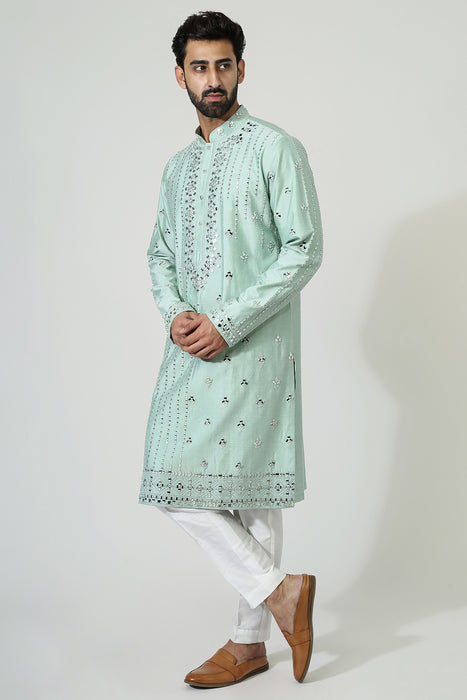 Mirror Work Kurta With Pyjama
