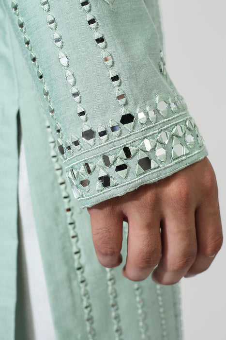 Mirror Work Kurta With Pyjama