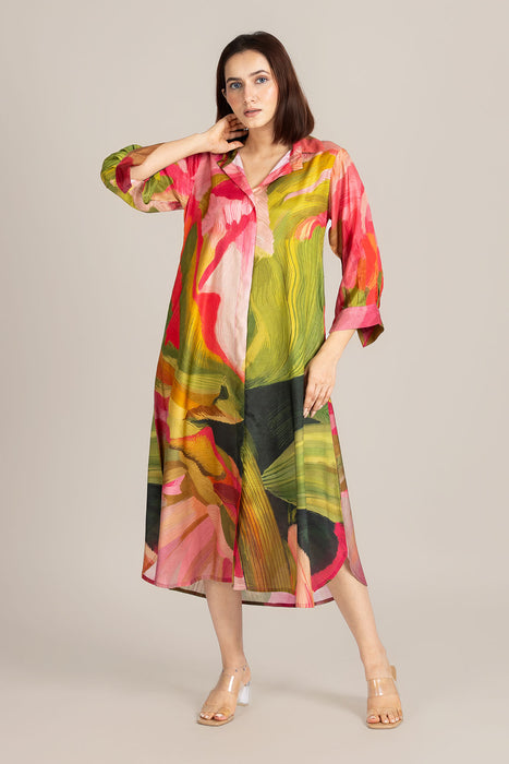Palm Line Dress