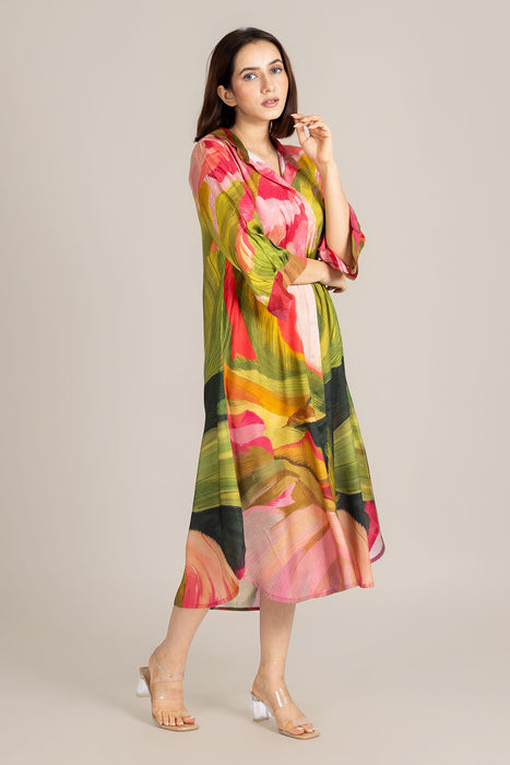 Palm Line Dress