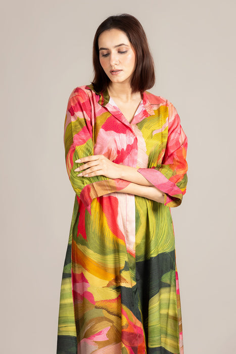 Palm Line Dress