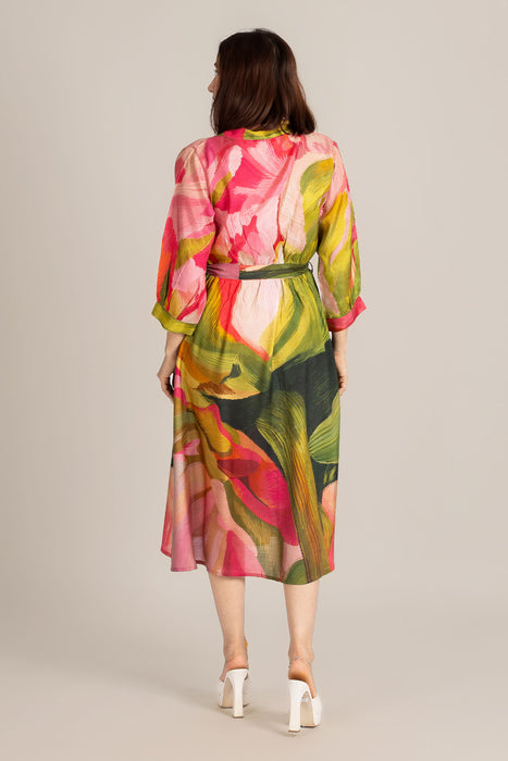 Palm Line Crest Dress