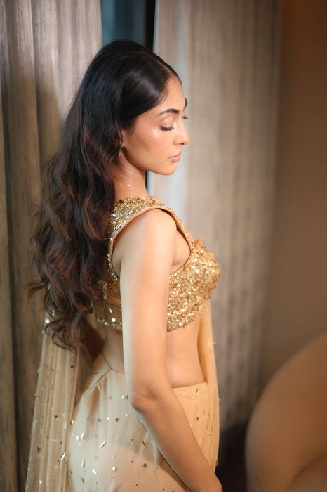 GOLDEN GLAM SAREE