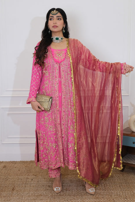 Rani chiffon jacket style suit set