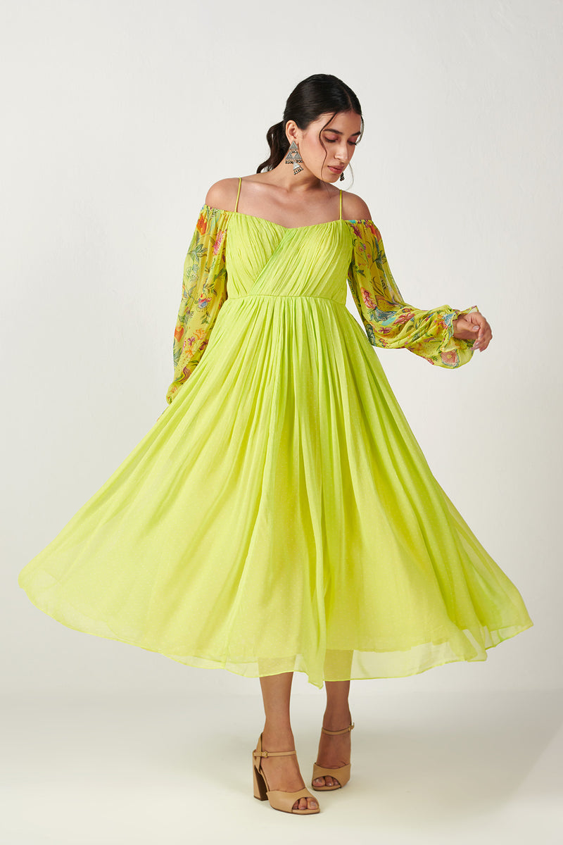 Bagicha Neon Maxi Dress