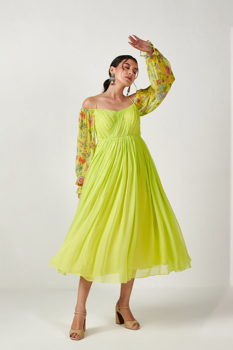 Bagicha Neon Maxi Dress
