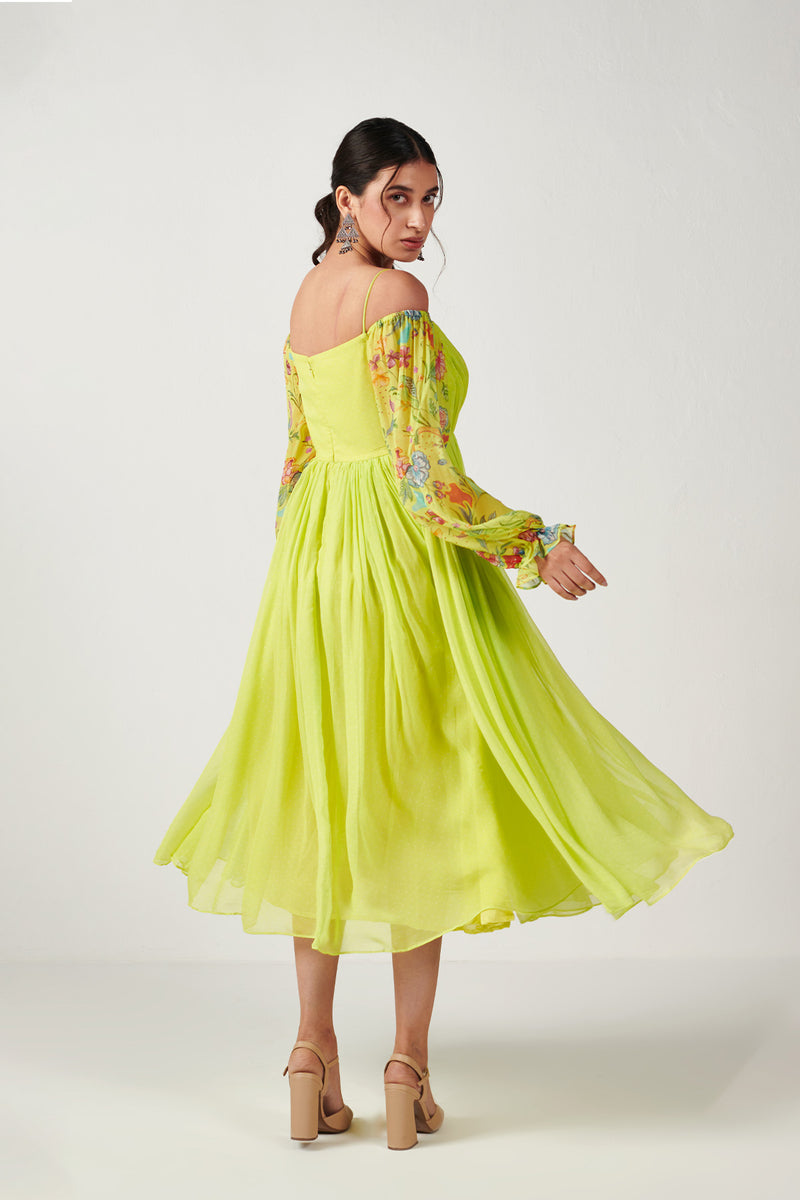 Bagicha Neon Maxi Dress