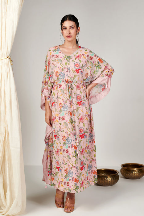 Bagicha Pearl Pink Kaftan