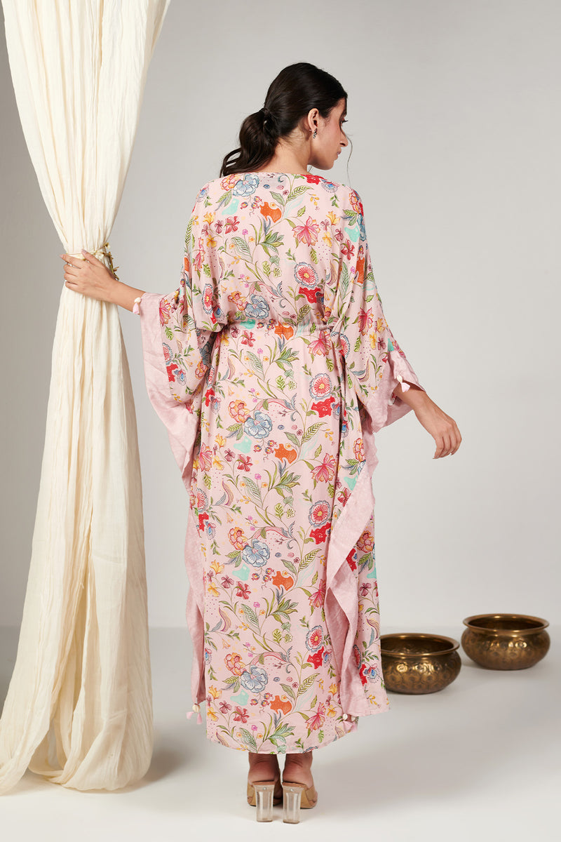 Bagicha Pearl Pink Kaftan