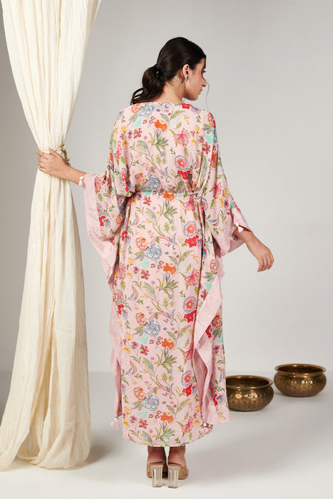 Bagicha Pearl Pink Kaftan