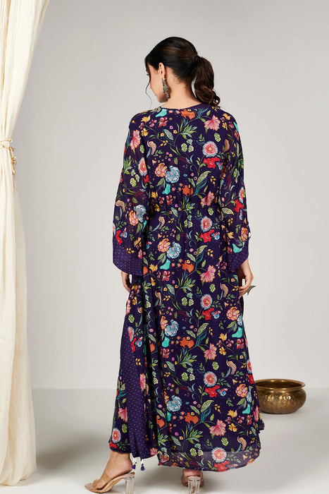 Bagicha Deep Blue Kaftan