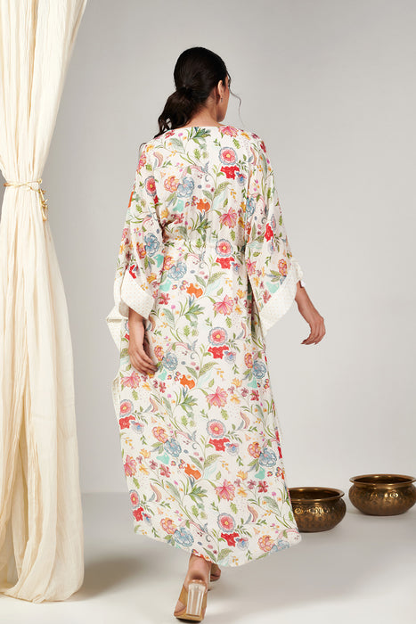 Bagicha White Kaftan