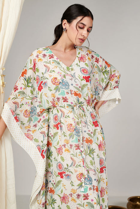 Bagicha White Kaftan