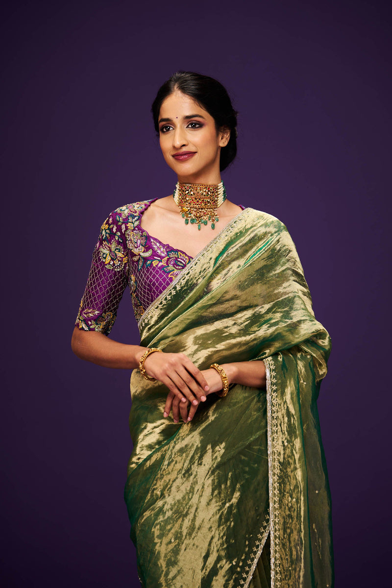 Sarovara Meganta Raw Silk Only Blouse