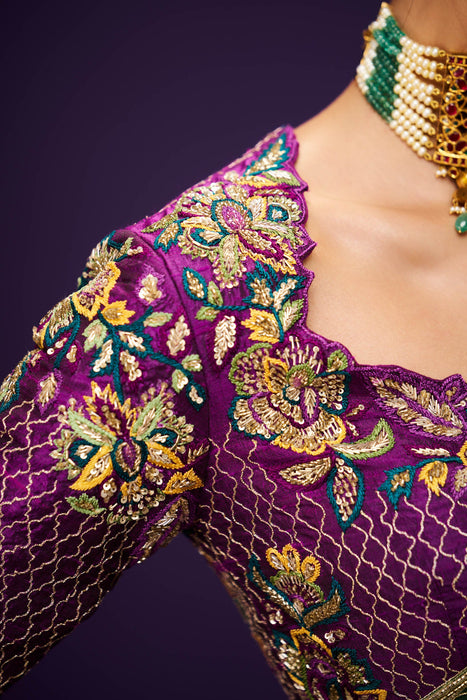 Sarovara Tissue Saree and Blouse Set