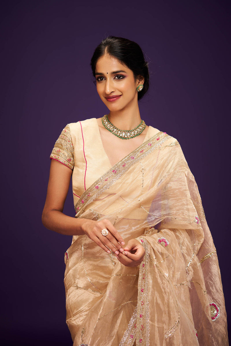 Hrudaya Tissue Blouse