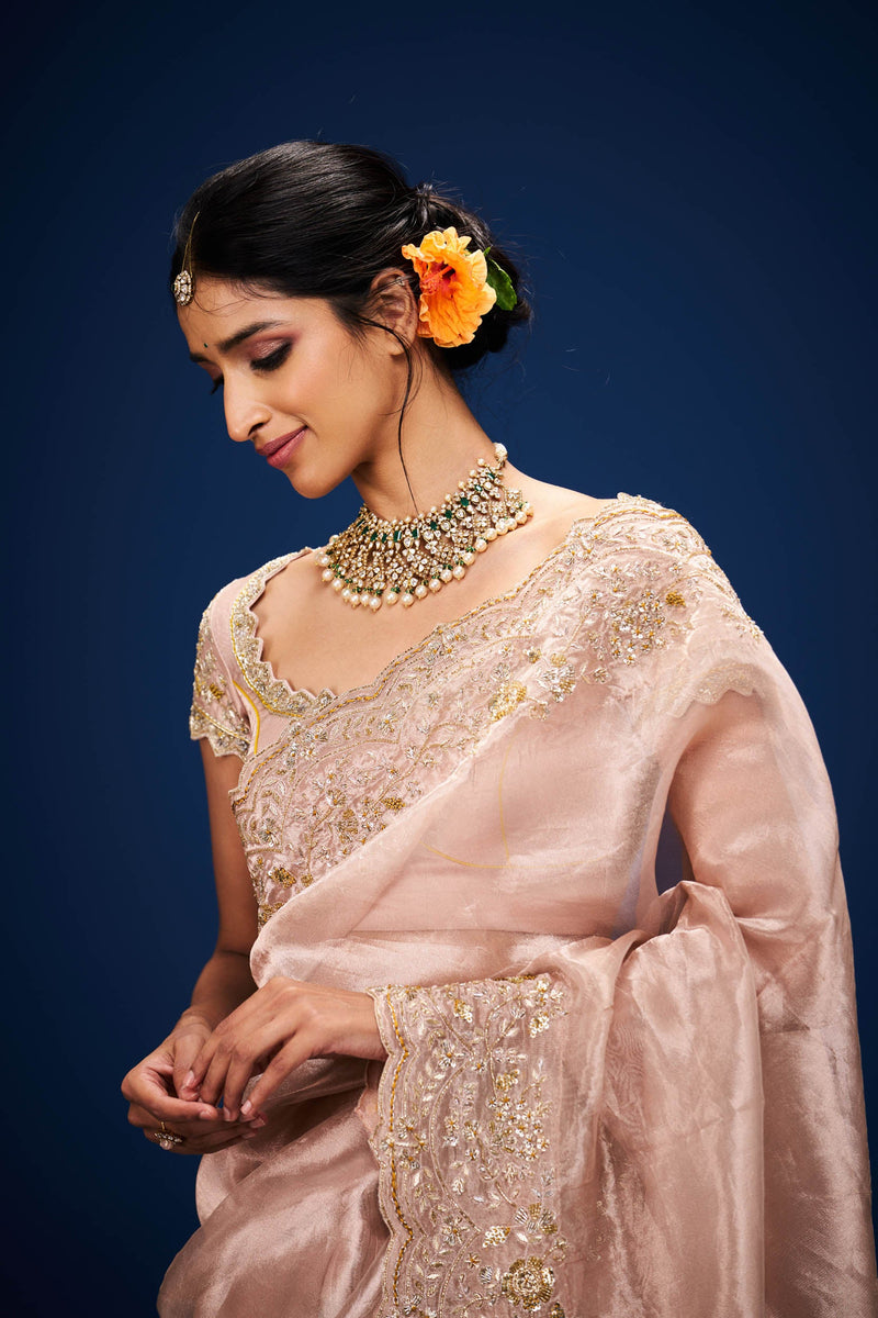 Aloka Tissue Only Saree