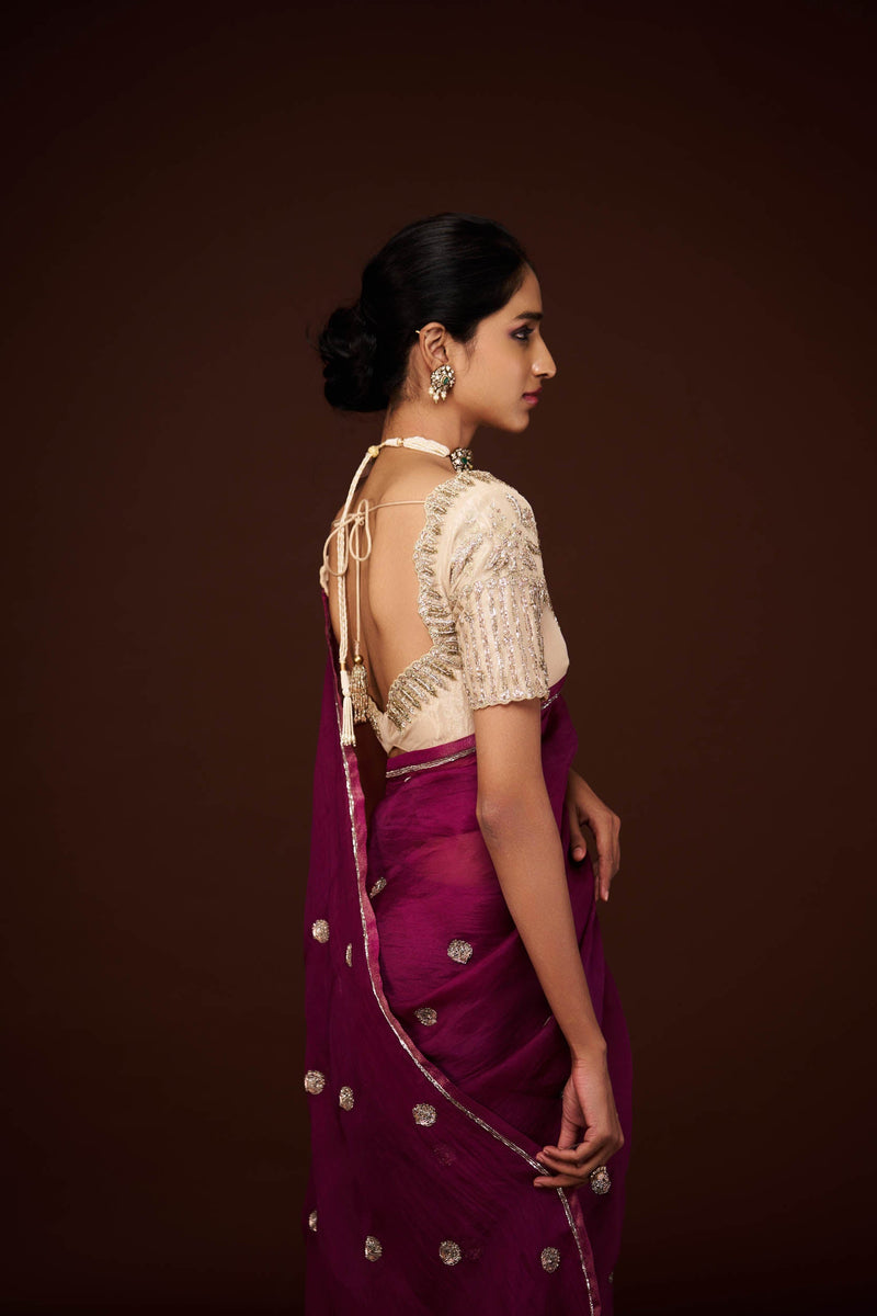 Anantha Embroidered Saree and Blouse Set