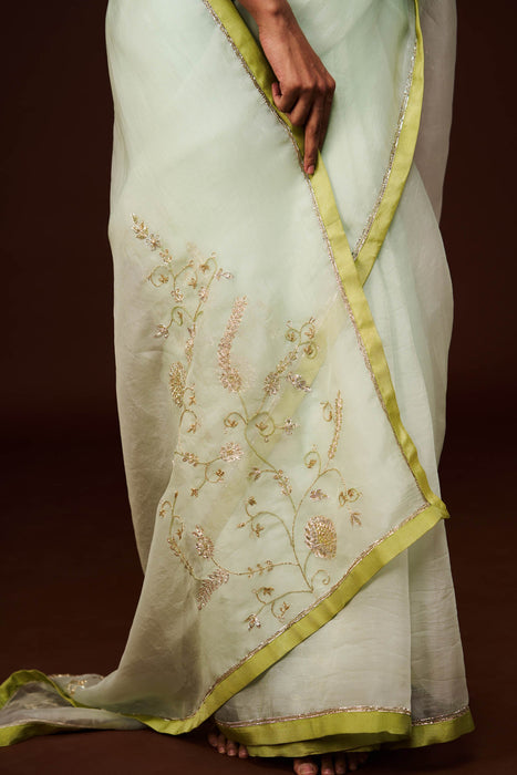 Nilaa Organza Saree and Blouse Set