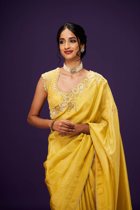 Sloka Embroidery Only Saree