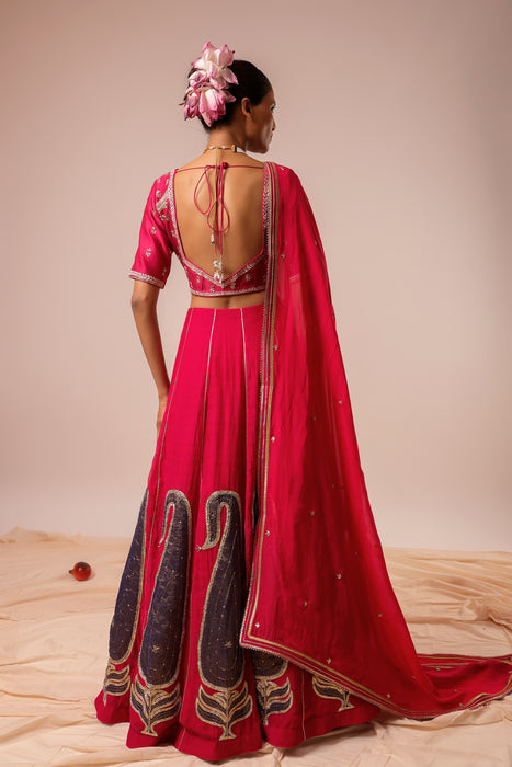 Magenta Pink Lehenga Set
