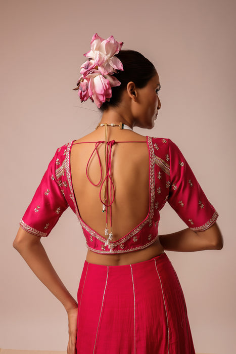 Magenta Pink Lehenga Set