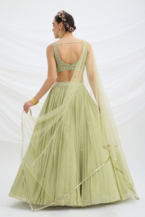 EMBROIDERED ASYMMETRICAL KURTA TOP WITH BOTTOM