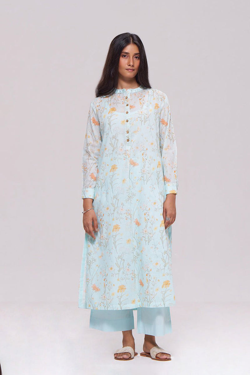 Morning Mist Blue Mul-Mul Co-ord Set