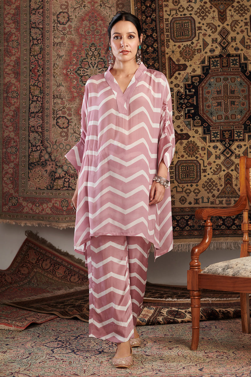 Chevron Old Rose Co-Ord Set