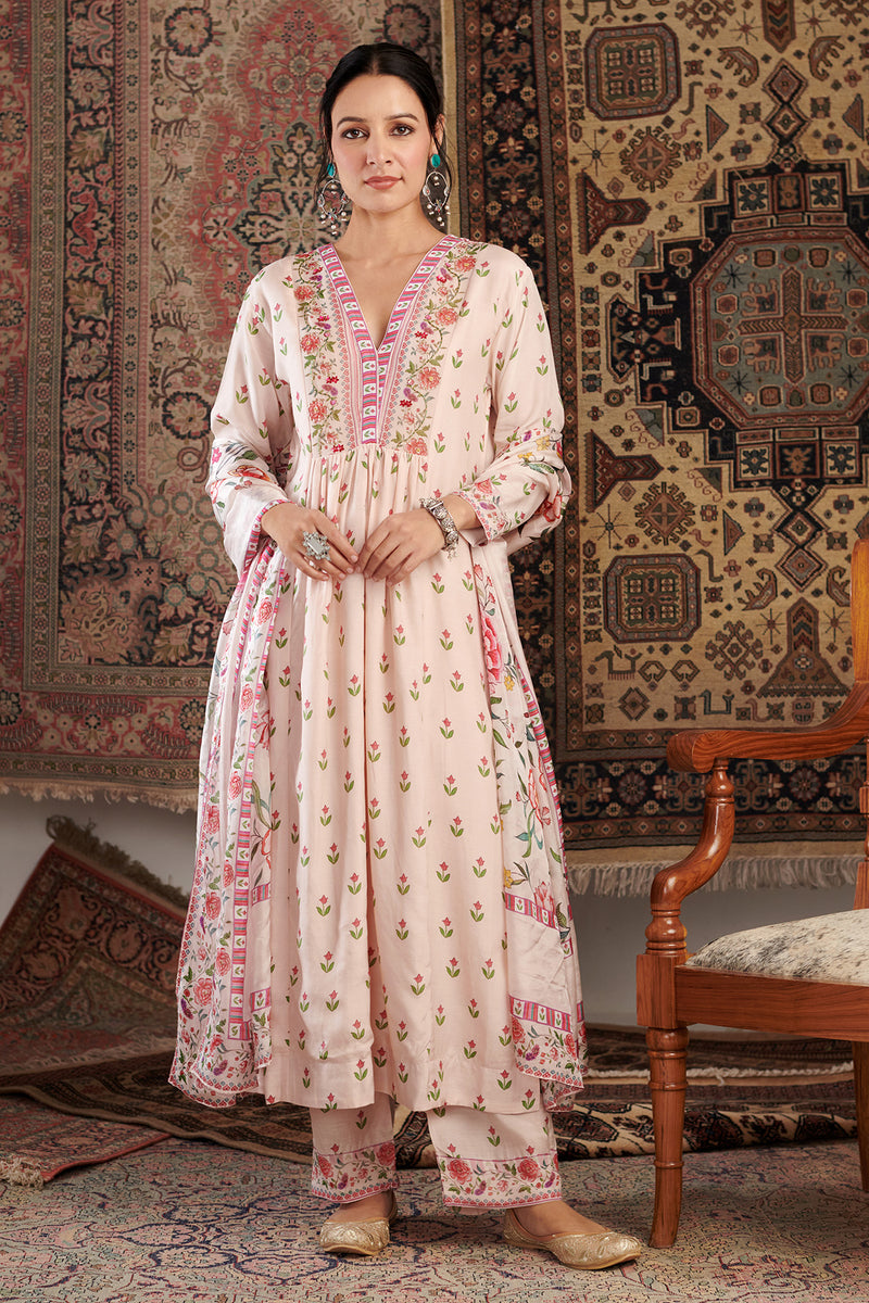 Gul Embroidered Ivory Kurta Set of 3
